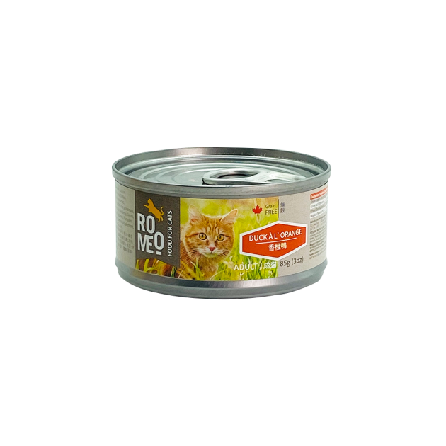 羅密歐主食貓罐-成貓-香橙鴨 85g 1