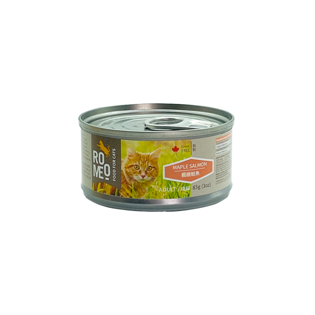 羅密歐主食貓罐-成貓-楓糖鮭魚 85g 1