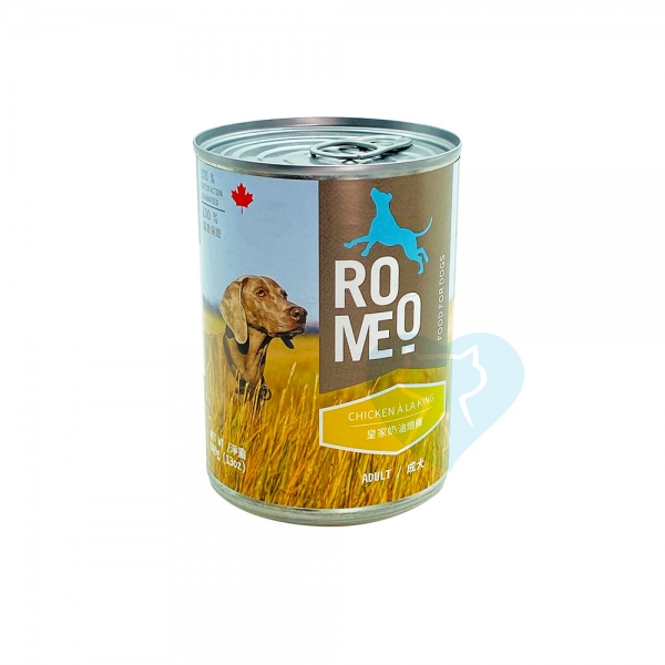 加拿大ROMEO無穀犬罐-皇家奶油燉雞 369g