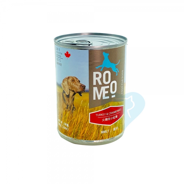 加拿大ROMEO無穀犬罐-火雞佐小紅莓 369g