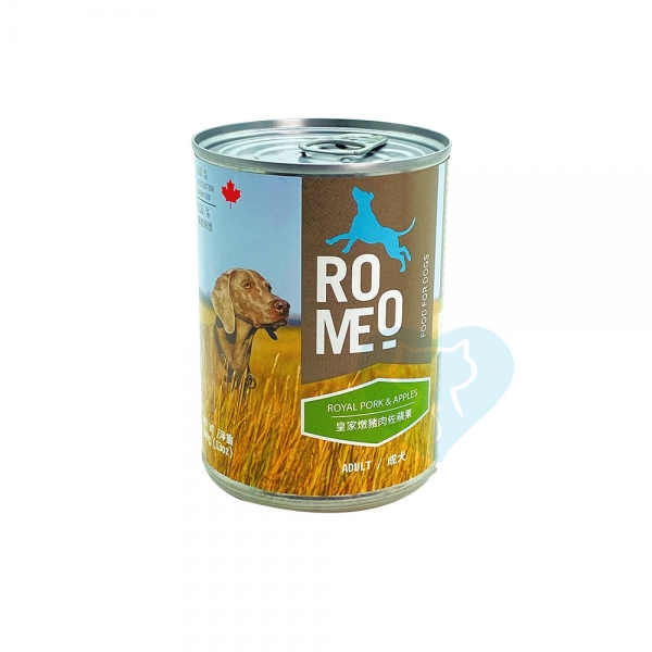 加拿大ROMEO無穀犬罐-皇家燉豬肉佐蘋果 369g