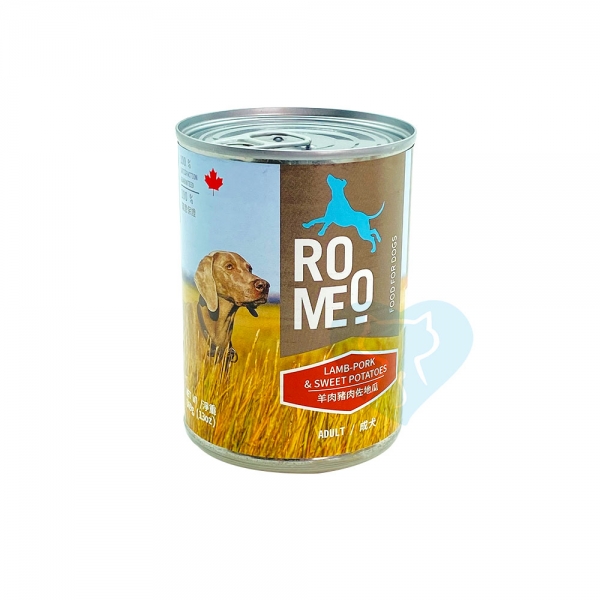 加拿大ROMEO無穀犬罐-羊肉豬肉佐地瓜 369g
