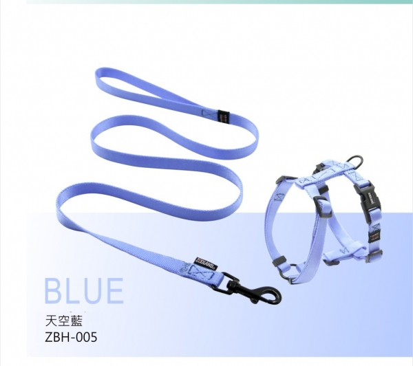 ZOOLAND 牽繩+胸背組(藍)